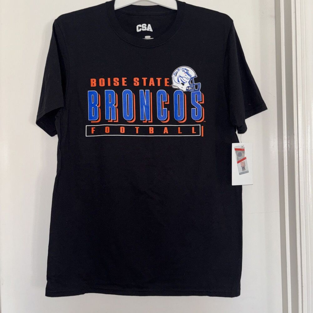 Boise State Broncos Short Sleeve Black Graphic Print Medium T-shirt